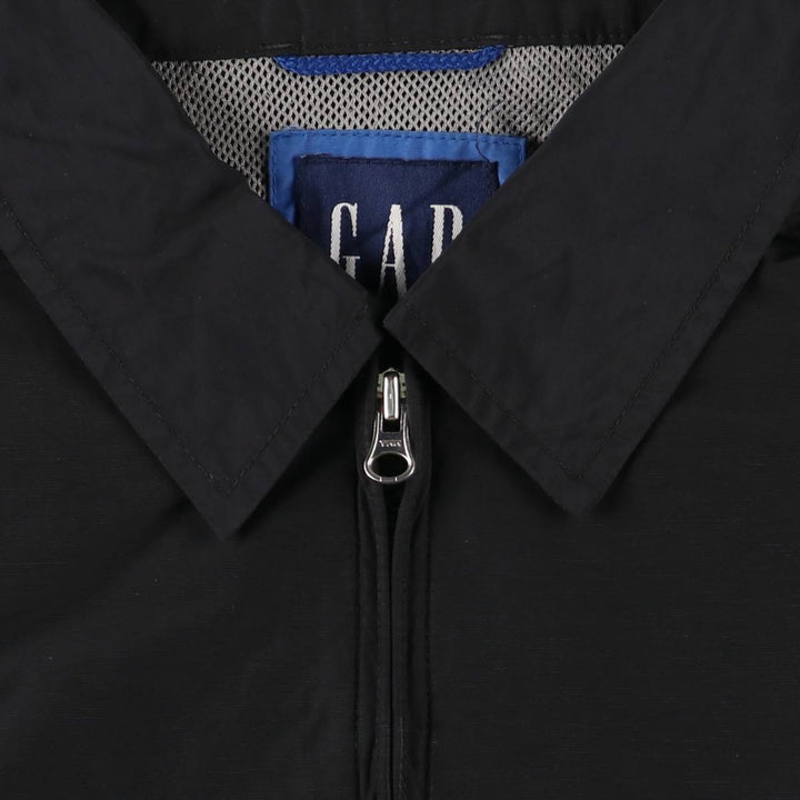 2000'S GAP collared windbreaker, men's size M unclear black type Vintage Second Hand