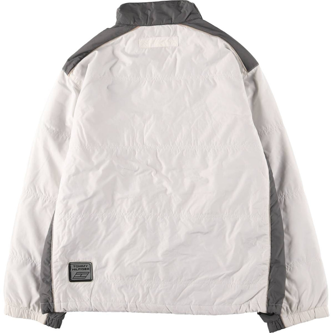 90s-00'S Tommy Hilfiger Athletics windbreaker, men's size L polyester white type Vintage Second Hand