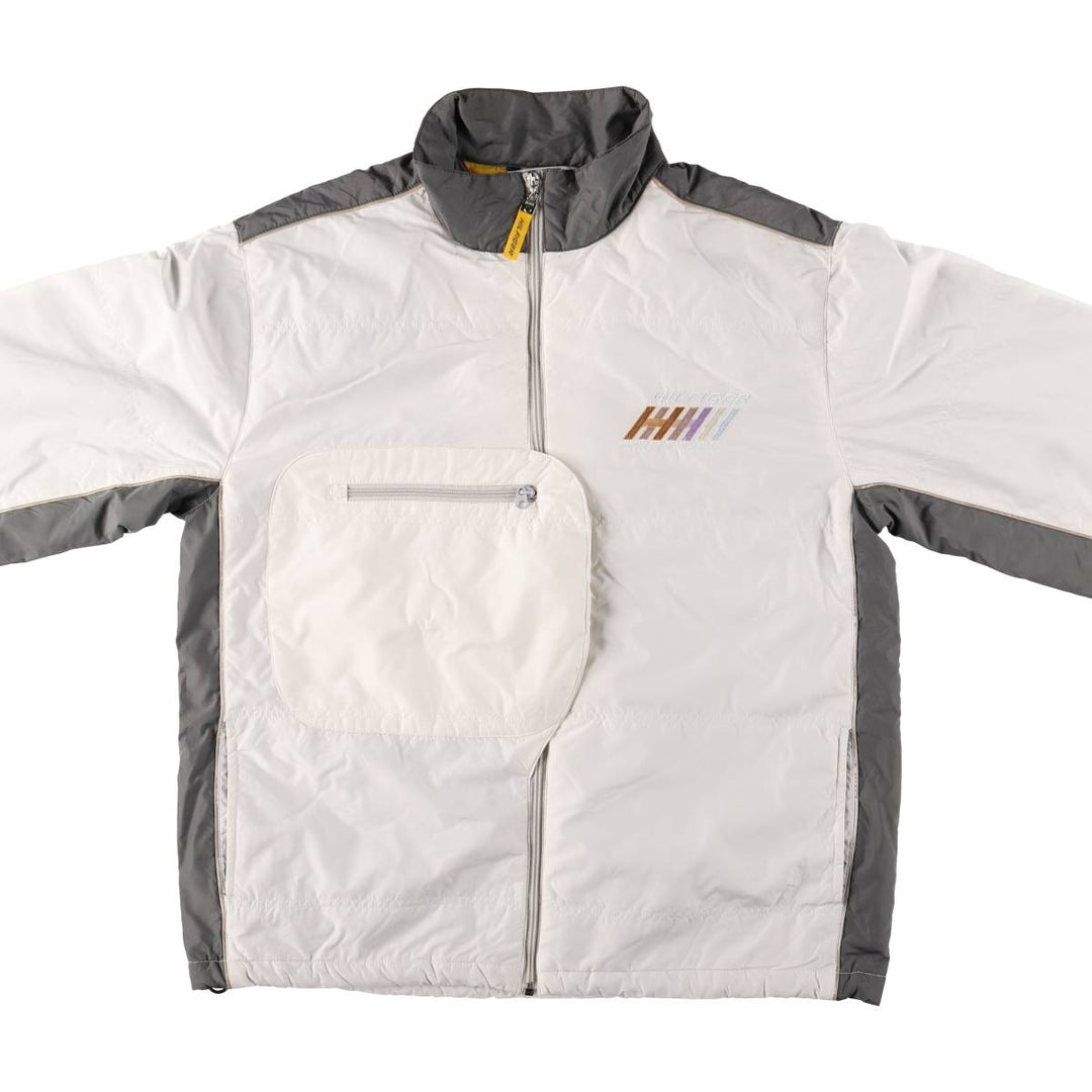 90s-00'S Tommy Hilfiger Athletics windbreaker, men's size L polyester white type Vintage Second Hand
