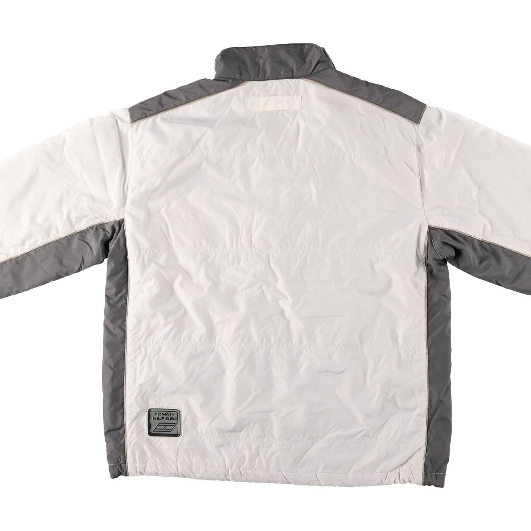 90s-00'S Tommy Hilfiger Athletics windbreaker, men's size L polyester white type Vintage Second Hand