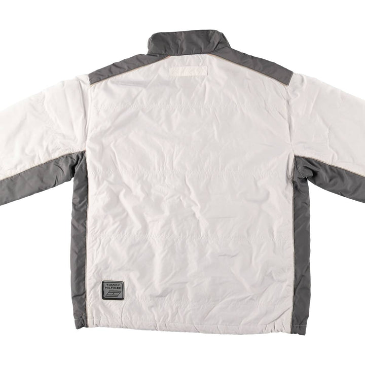 90s-00'S Tommy Hilfiger Athletics windbreaker, men's size L polyester white type Vintage Second Hand