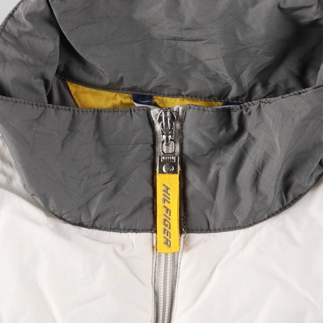 90s-00'S Tommy Hilfiger Athletics windbreaker, men's size L polyester white type Vintage Second Hand