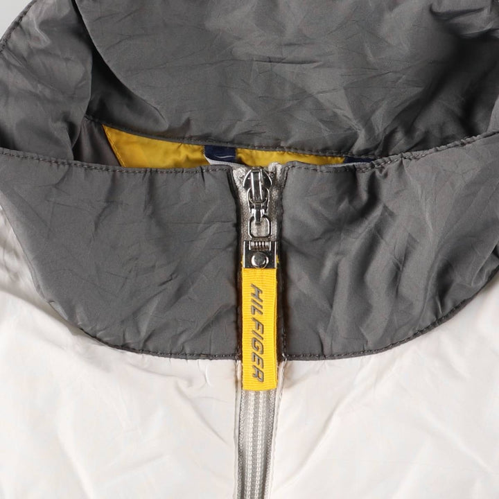 90s-00'S Tommy Hilfiger Athletics windbreaker, men's size L polyester white type Vintage Second Hand