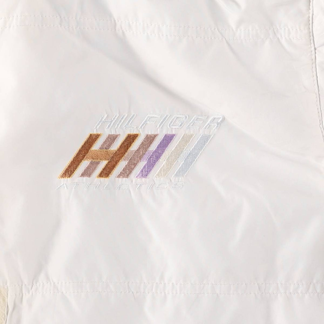 90s-00'S Tommy Hilfiger Athletics windbreaker, men's size L polyester white type Vintage Second Hand