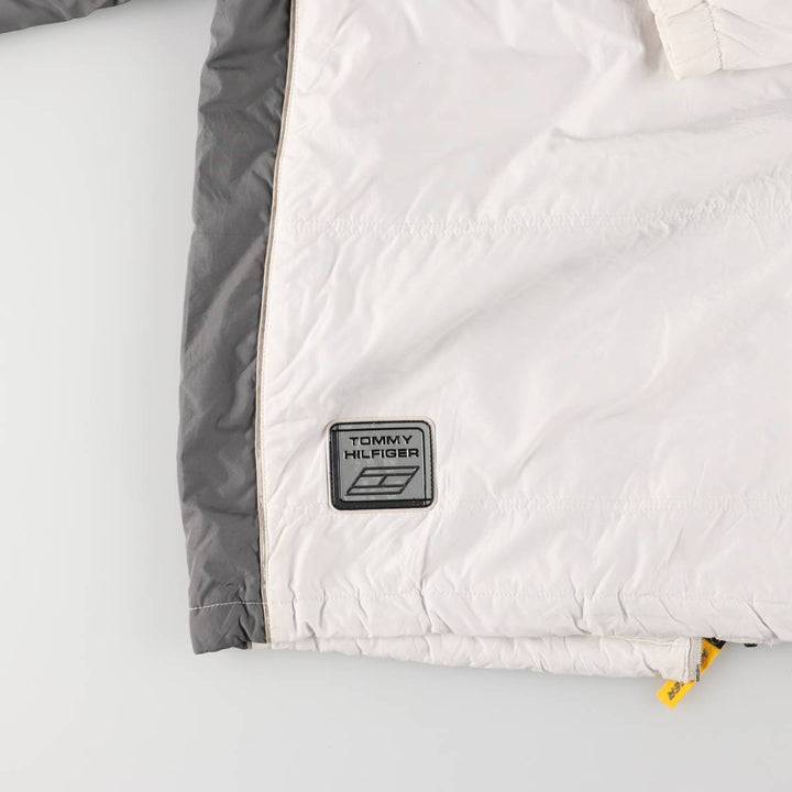 90s-00'S Tommy Hilfiger Athletics windbreaker, men's size L polyester white type Vintage Second Hand