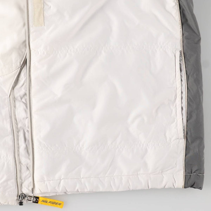 90s-00'S Tommy Hilfiger Athletics windbreaker, men's size L polyester white type Vintage Second Hand