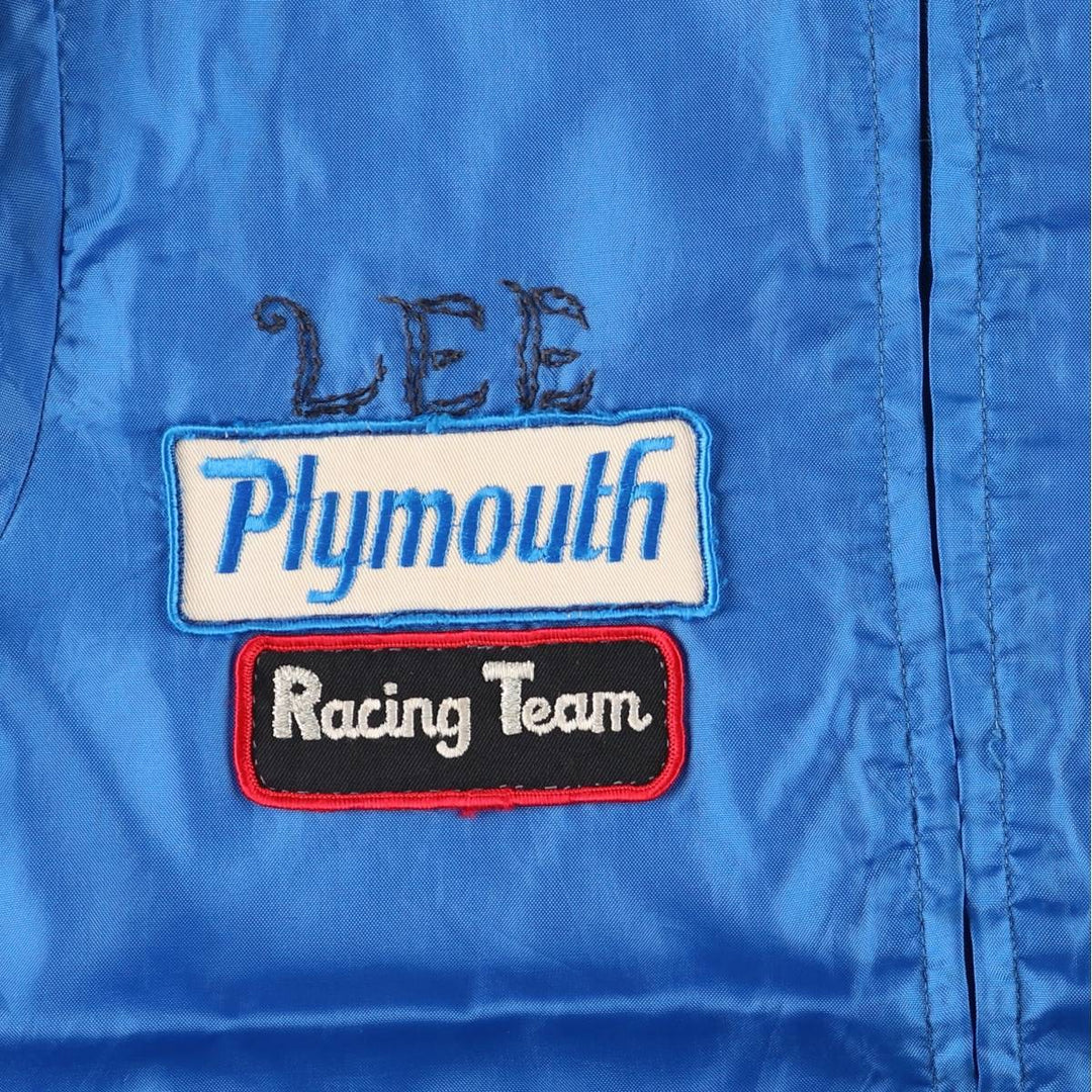 Vintage racing jacket windbreaker, men's size M unclear blue type Vintage Second Hand