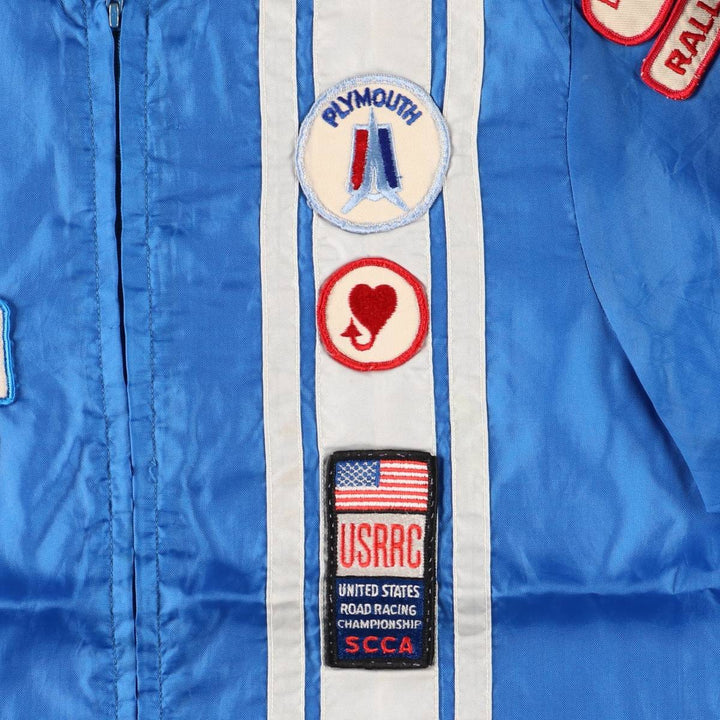 Vintage racing jacket windbreaker, men's size M unclear blue type Vintage Second Hand