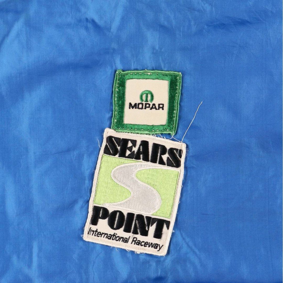 Vintage racing jacket windbreaker, men's size M unclear blue type Vintage Second Hand