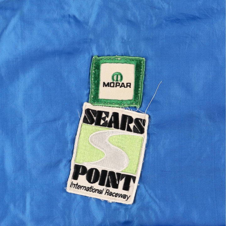 Vintage racing jacket windbreaker, men's size M unclear blue type Vintage Second Hand