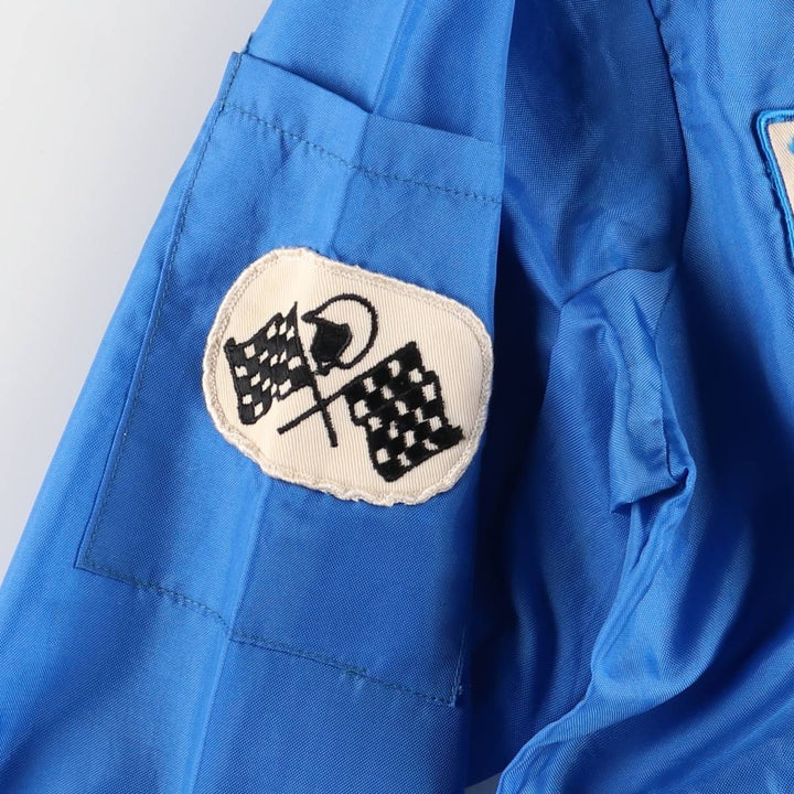 Vintage racing jacket windbreaker, men's size M unclear blue type Vintage Second Hand