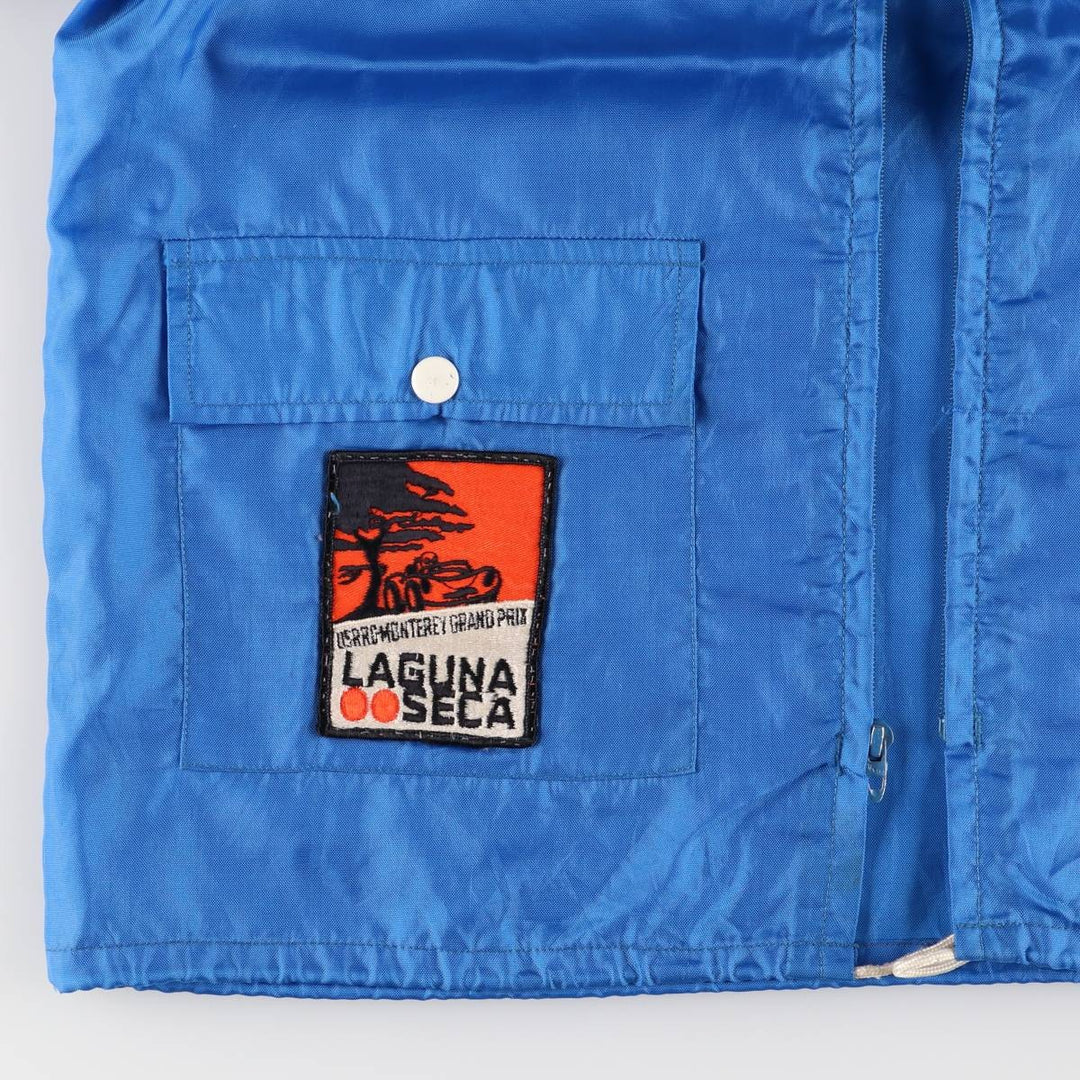 Vintage racing jacket windbreaker, men's size M unclear blue type Vintage Second Hand