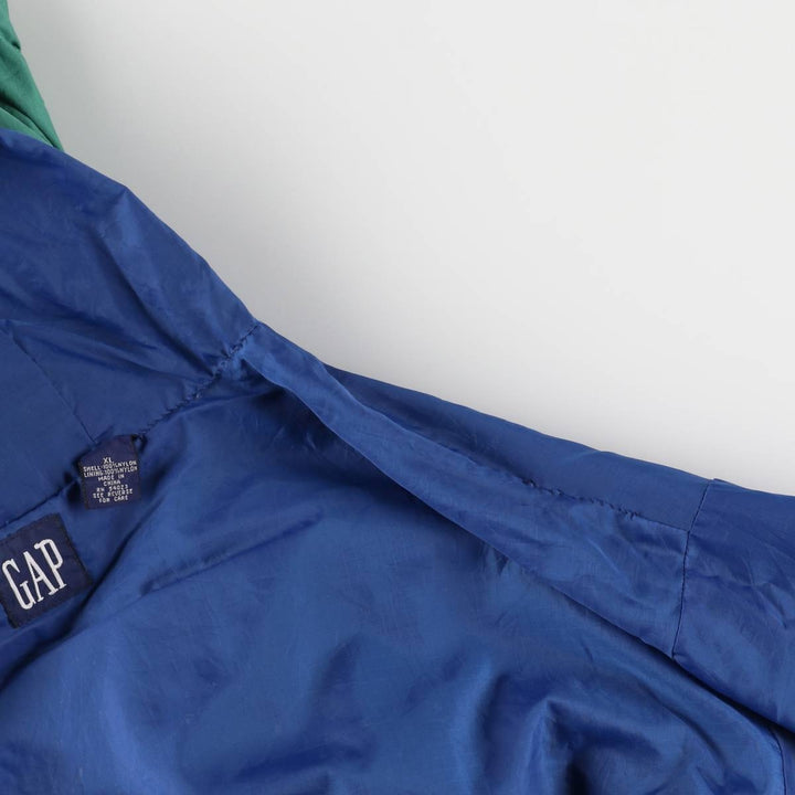 90'S GAP Old Gap Anorak Parka Men's XL Vintage Nylon green type Vintage Second Hand