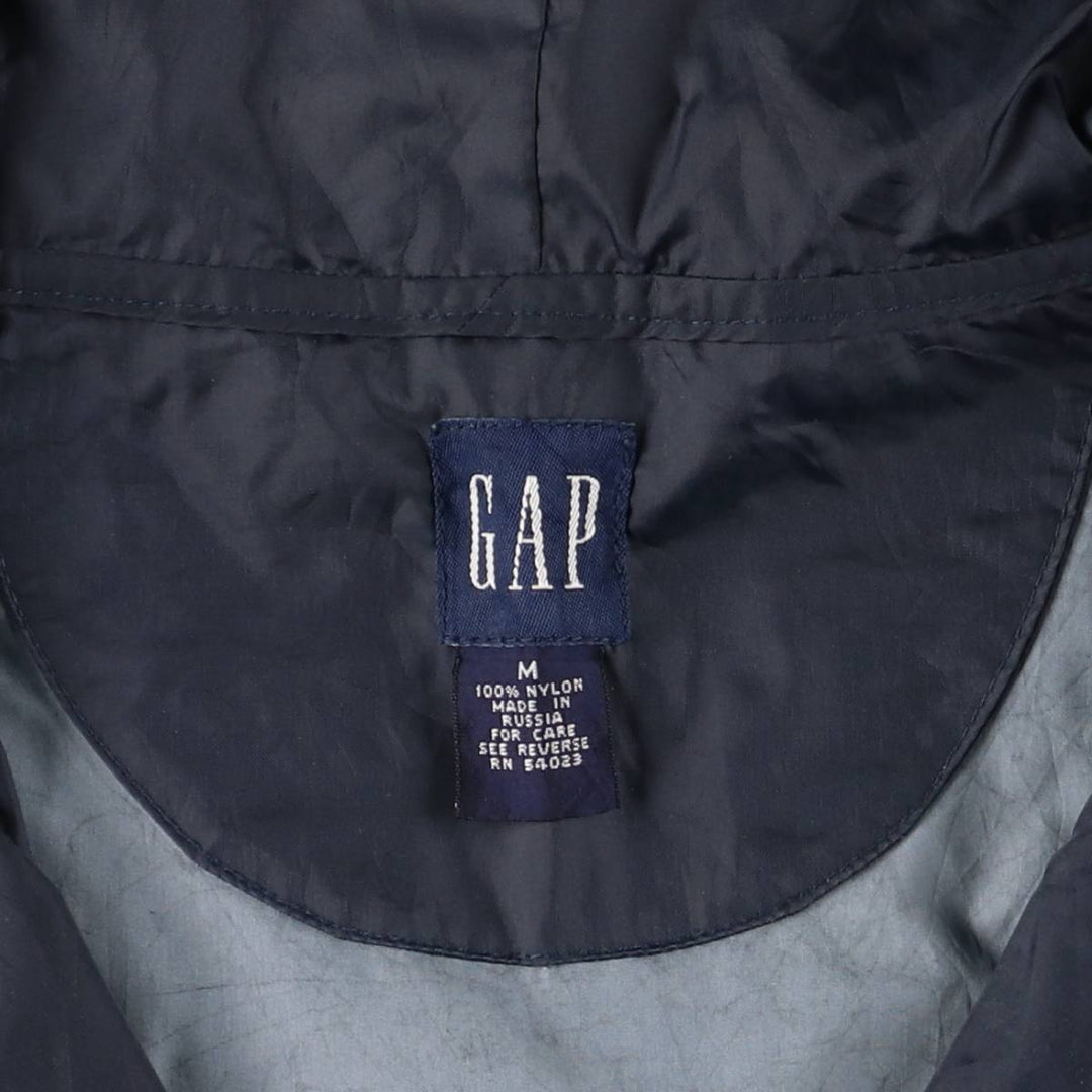90'S GAP Old Gap Anorak Parka, Men's Size M, Vintage Nylon navy blue type Vintage Second Hand