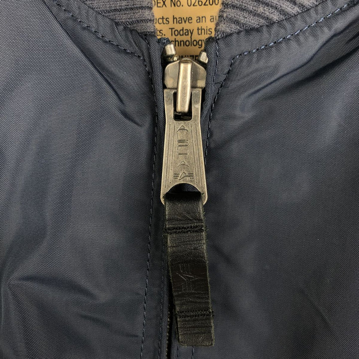 Civilian Alpha MA-1 Military Flight Jacket, Men's Size Small Nylon navy blue type Vintage Second Hand