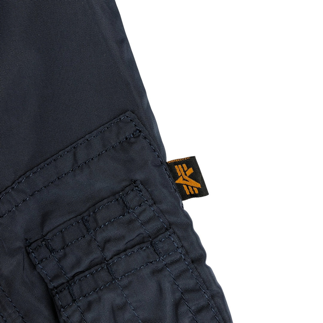 Civilian Alpha MA-1 Military Flight Jacket, Men's Size Small Nylon navy blue type Vintage Second Hand