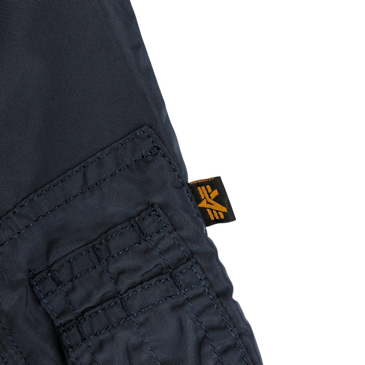 Civilian Alpha MA-1 Military Flight Jacket, Men's Size Small Nylon navy blue type Vintage Second Hand