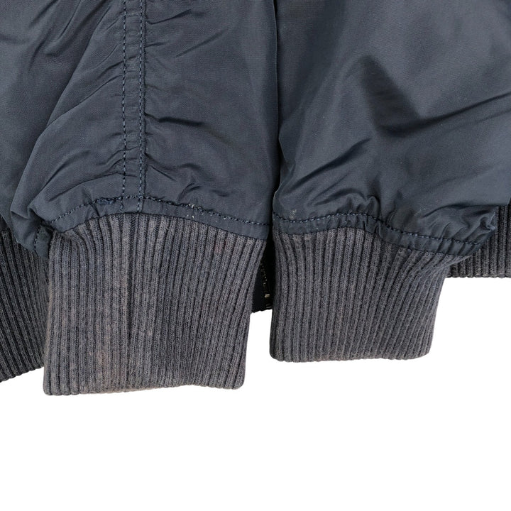 Civilian Alpha MA-1 Military Flight Jacket, Men's Size Small Nylon navy blue type Vintage Second Hand