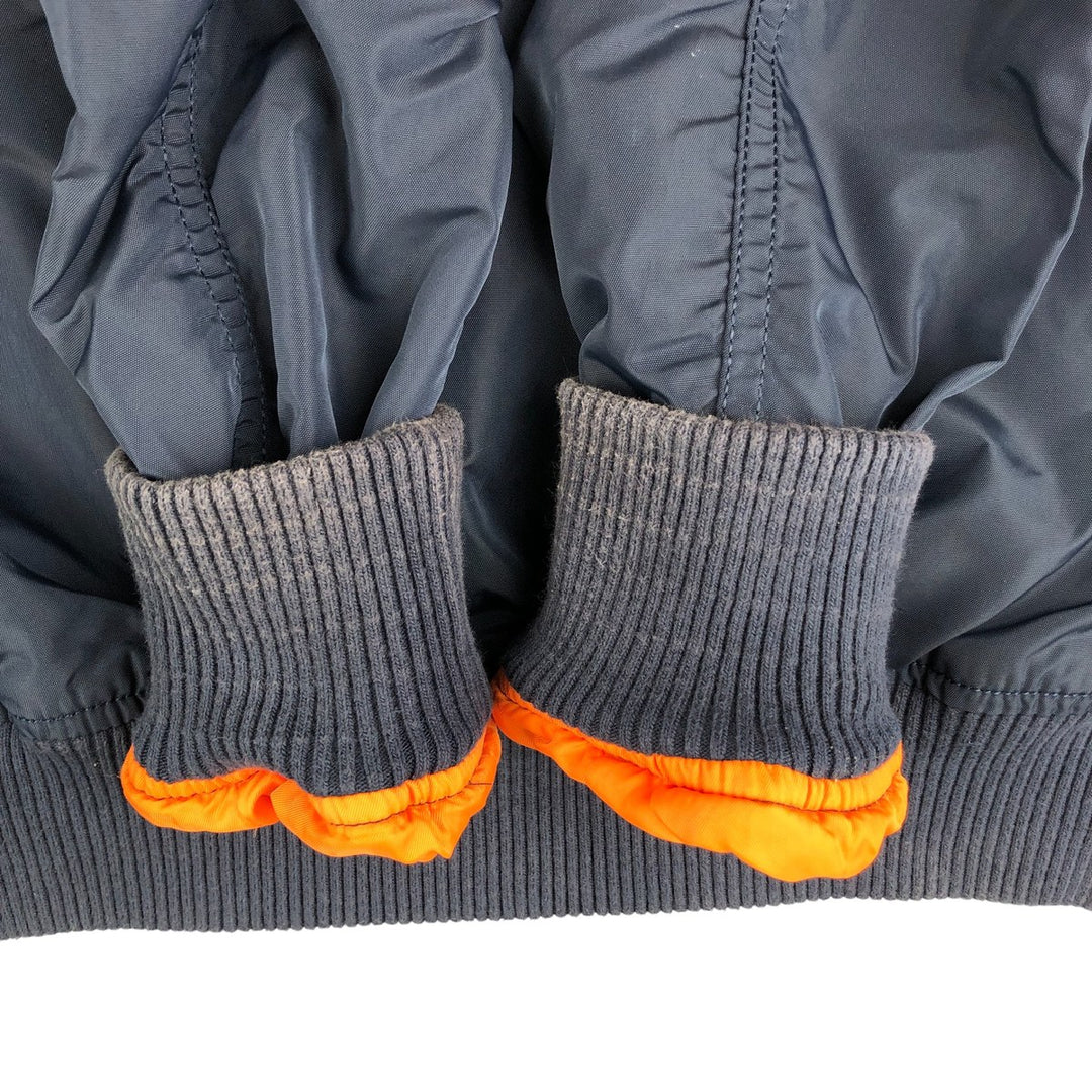 Civilian Alpha MA-1 Military Flight Jacket, Men's Size Small Nylon navy blue type Vintage Second Hand