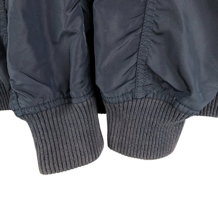 Civilian Alpha MA-1 Military Flight Jacket, Men's Size Small Nylon navy blue type Vintage Second Hand