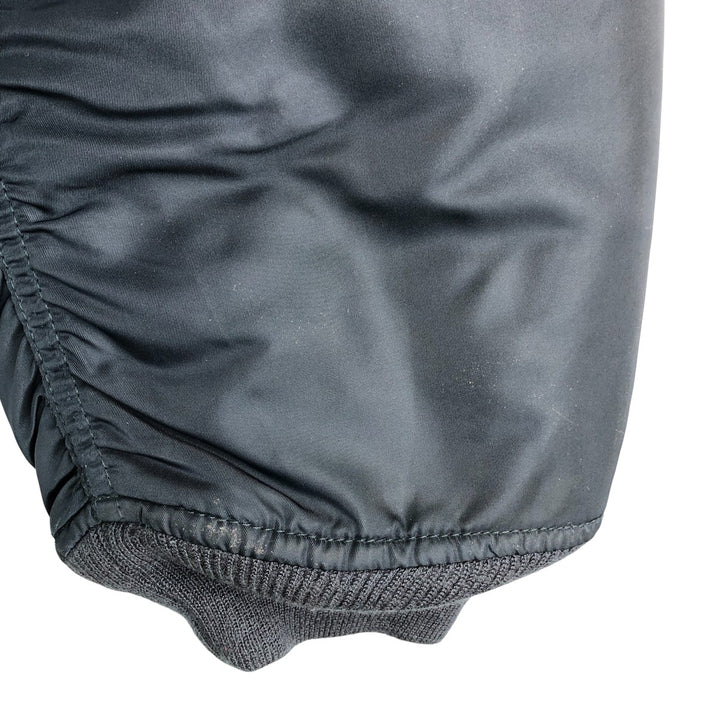 Civilian Schott MA-1 Military Flight Jacket, Men's Size XL Nylon navy blue type Vintage Second Hand