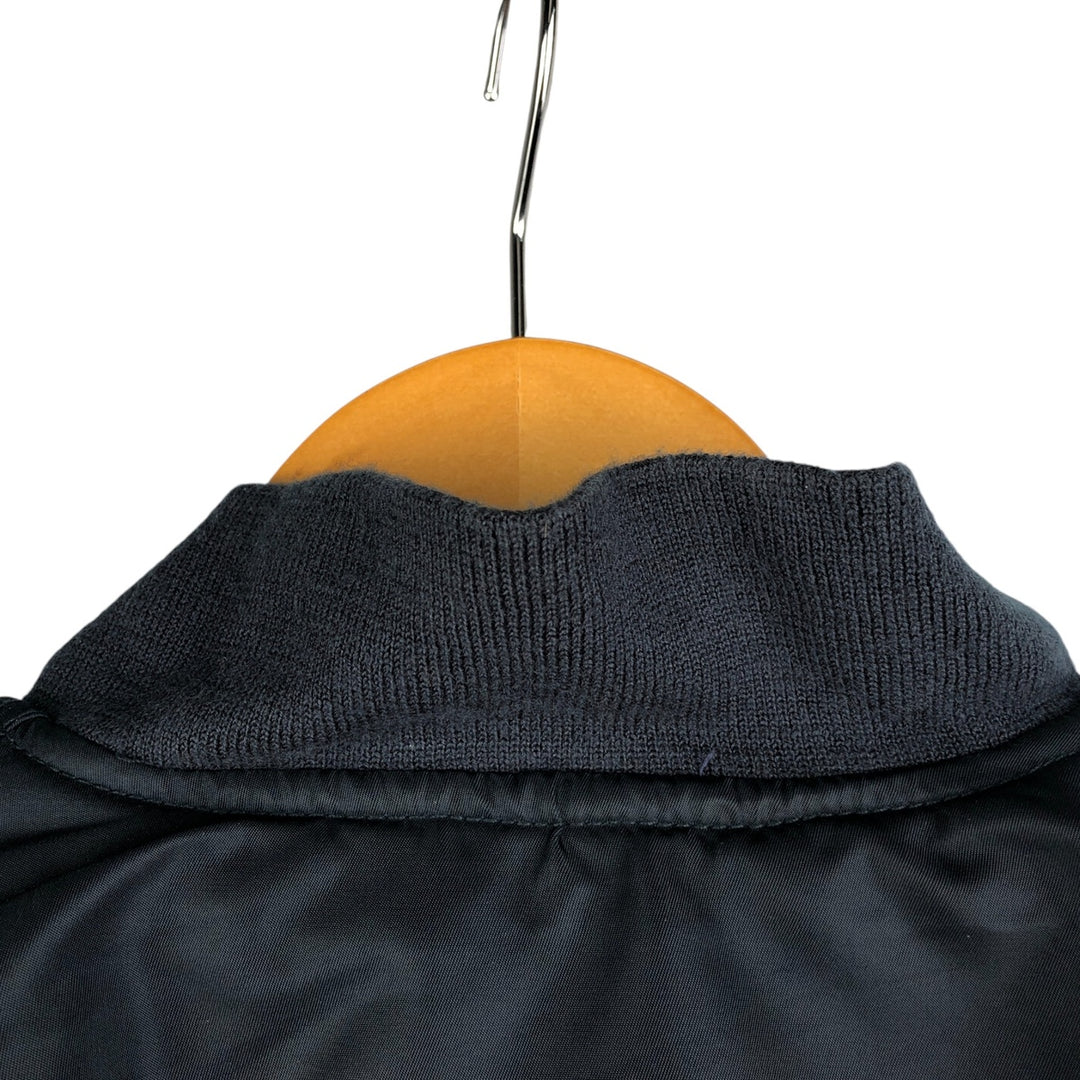 Civilian Schott MA-1 Military Flight Jacket, Men's Size XL Nylon navy blue type Vintage Second Hand