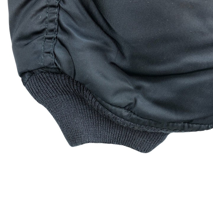 Civilian Schott MA-1 Military Flight Jacket, Men's Size XL Nylon navy blue type Vintage Second Hand