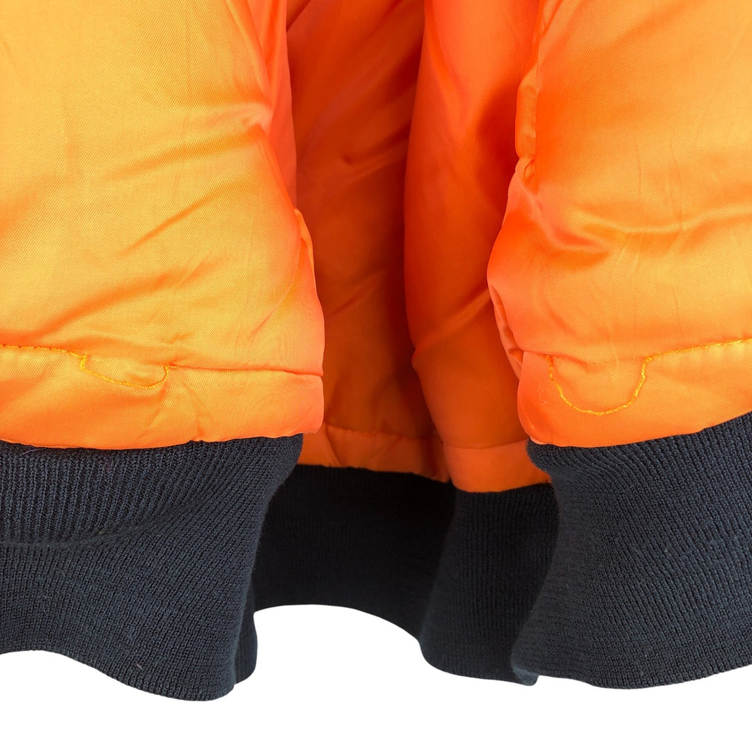 Civilian Schott MA-1 Military Flight Jacket, Men's Size XL Nylon navy blue type Vintage Second Hand