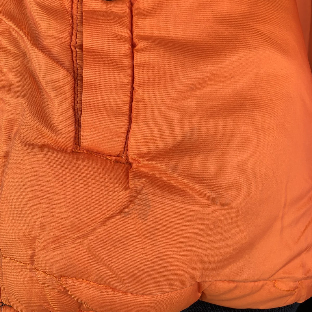 Civilian Schott MA-1 Military Flight Jacket, Men's Size XL Nylon navy blue type Vintage Second Hand