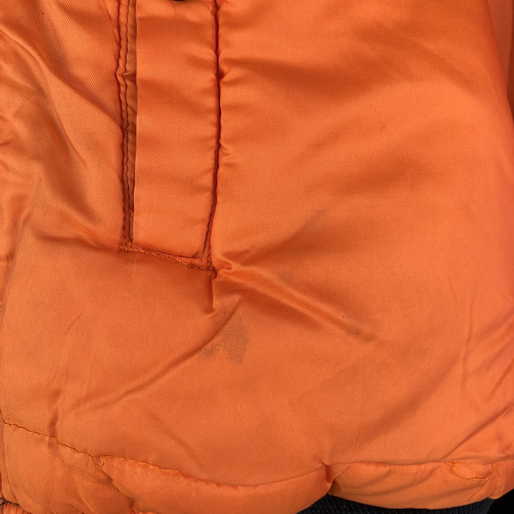 Civilian Schott MA-1 Military Flight Jacket, Men's Size XL Nylon navy blue type Vintage Second Hand