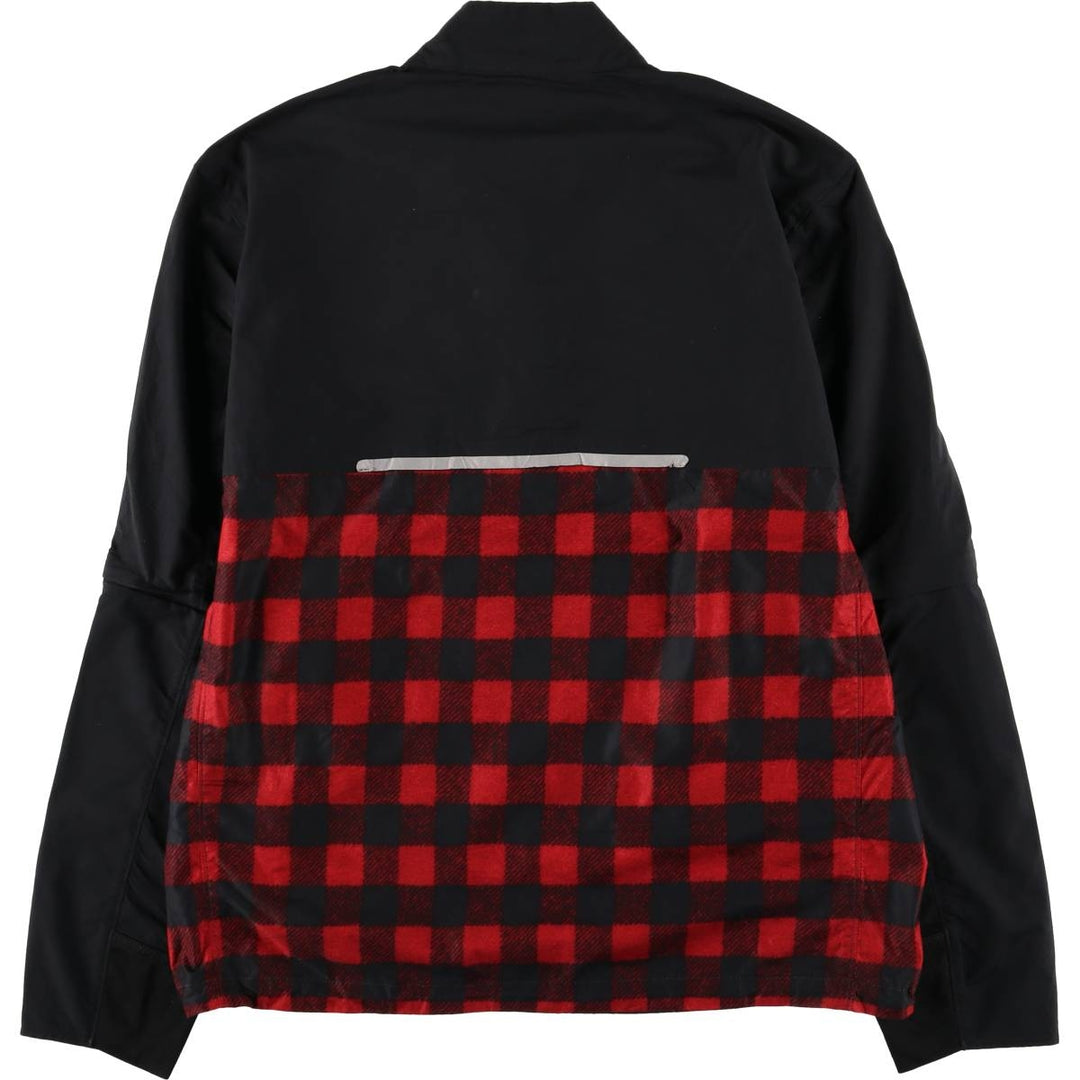 Ralph Lauren Polo Golf Check Pattern Buffalo Check Packable Half-Zip Warm-Up Pullover polyester black type Vintage Second Hand