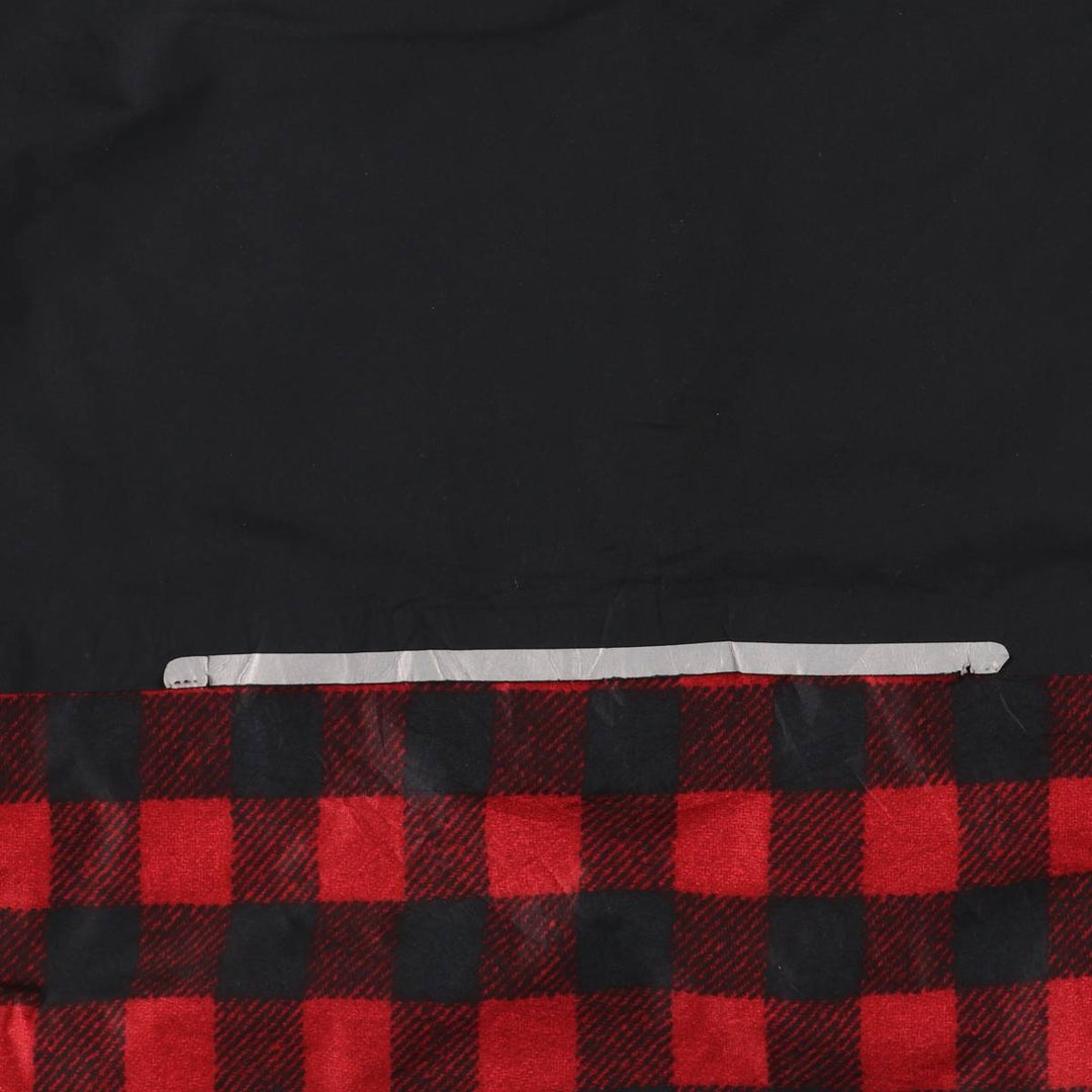 Ralph Lauren Polo Golf Check Pattern Buffalo Check Packable Half-Zip Warm-Up Pullover polyester black type Vintage Second Hand