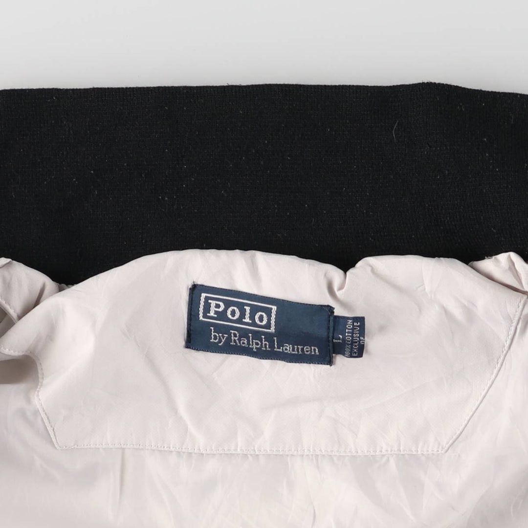 Ralph Lauren POLO by Ralph Lauren Big Pony Windbreaker, Men's Size L cotton white type Vintage Second Hand