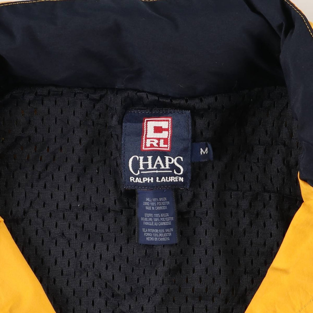 Ralph Lauren Chaps nylon jacket, men's size M Nylon yellow type Vintage Second Hand
