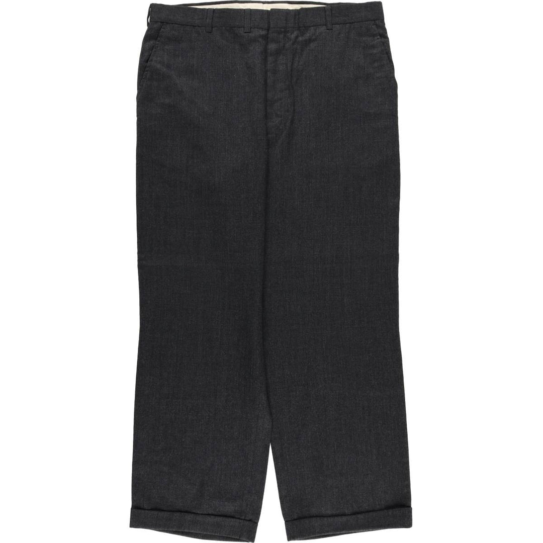 HUGGAND TROUSERS Men's Slacks, Size W36 unclear gray type Vintage Second Hand