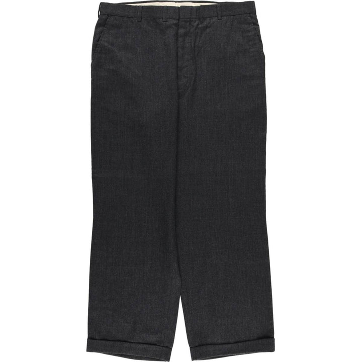 HUGGAND TROUSERS Men's Slacks, Size W36 unclear gray type Vintage Second Hand
