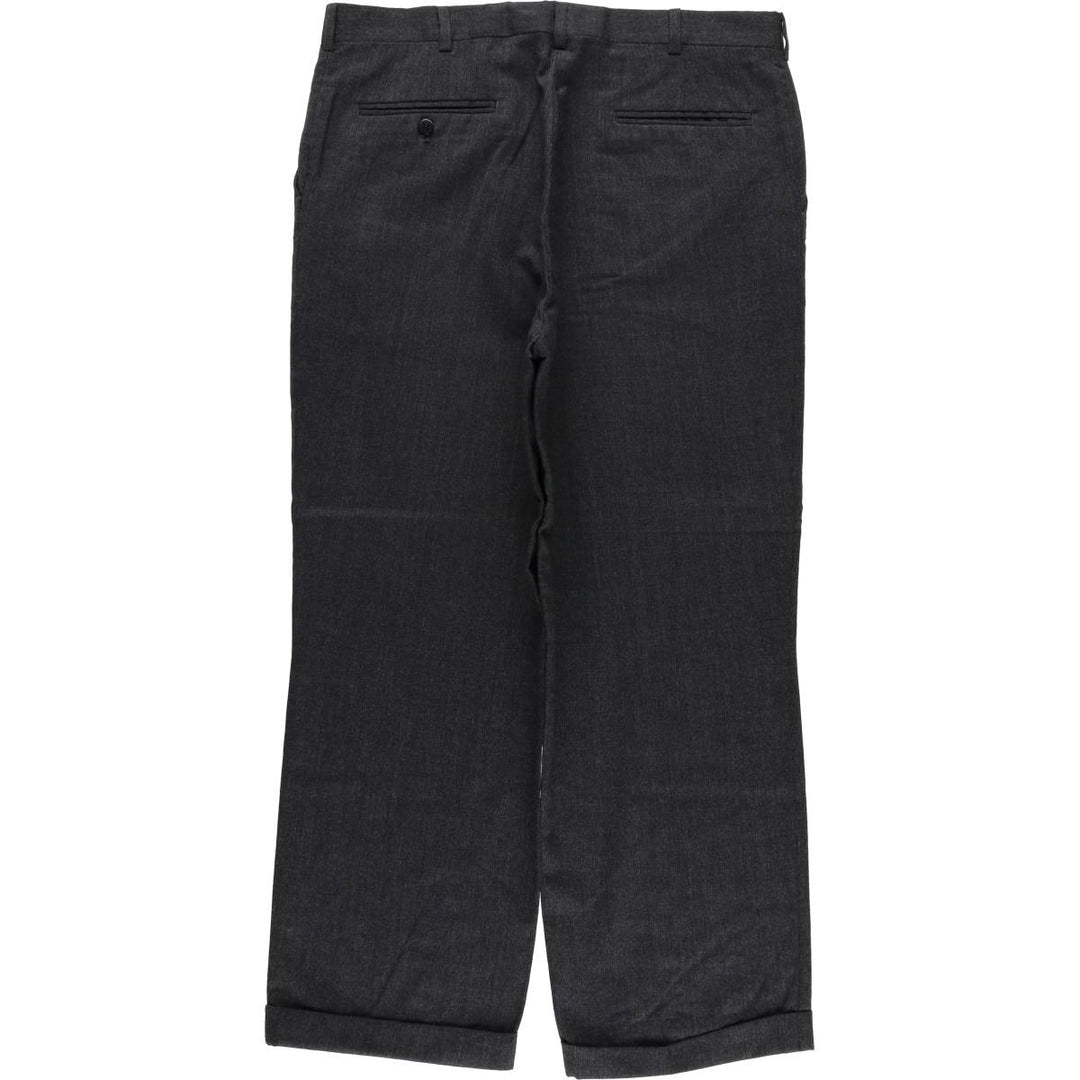 HUGGAND TROUSERS Men's Slacks, Size W36 unclear gray type Vintage Second Hand