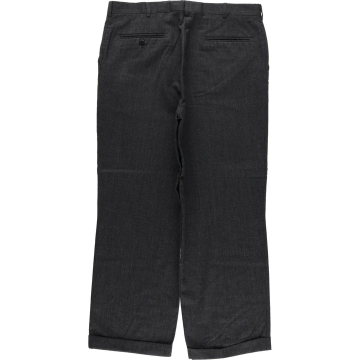 HUGGAND TROUSERS Men's Slacks, Size W36 unclear gray type Vintage Second Hand