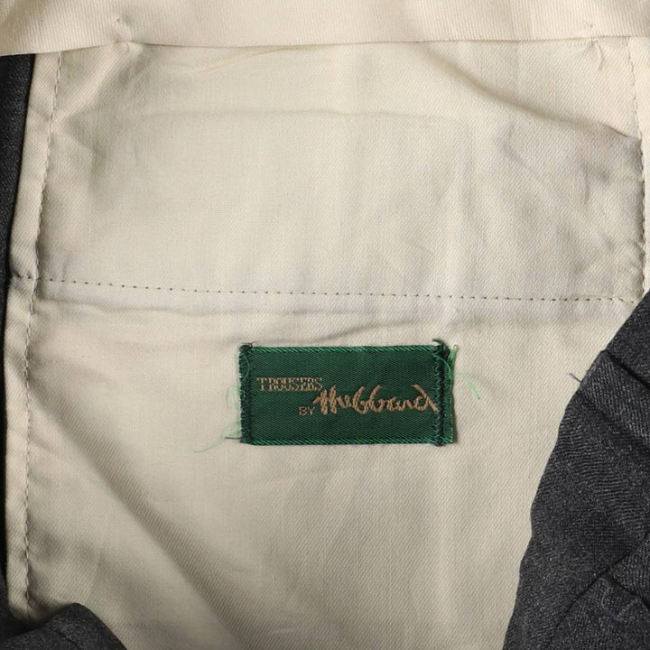 HUGGAND TROUSERS Men's Slacks, Size W36 unclear gray type Vintage Second Hand