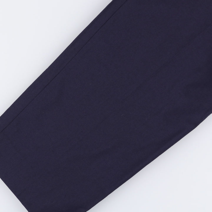Vintage PONTI three-pleat wool pants and slacks, made in Italy, men's size W33. wool navy blue type Vintage Second Hand