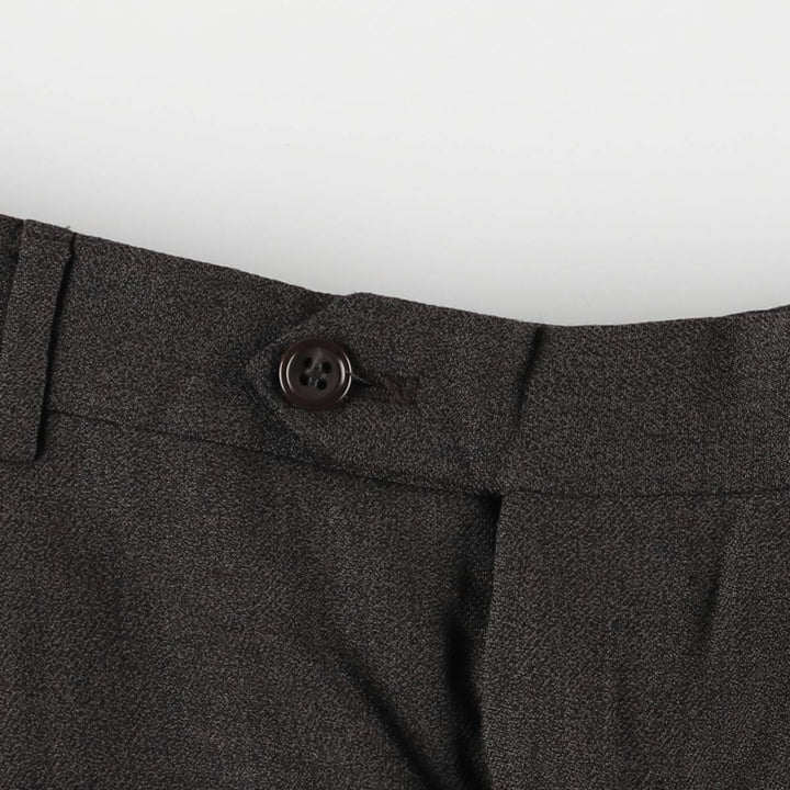 Two-pleat slacks pants for men, size W36 unclear gray type Vintage Second Hand