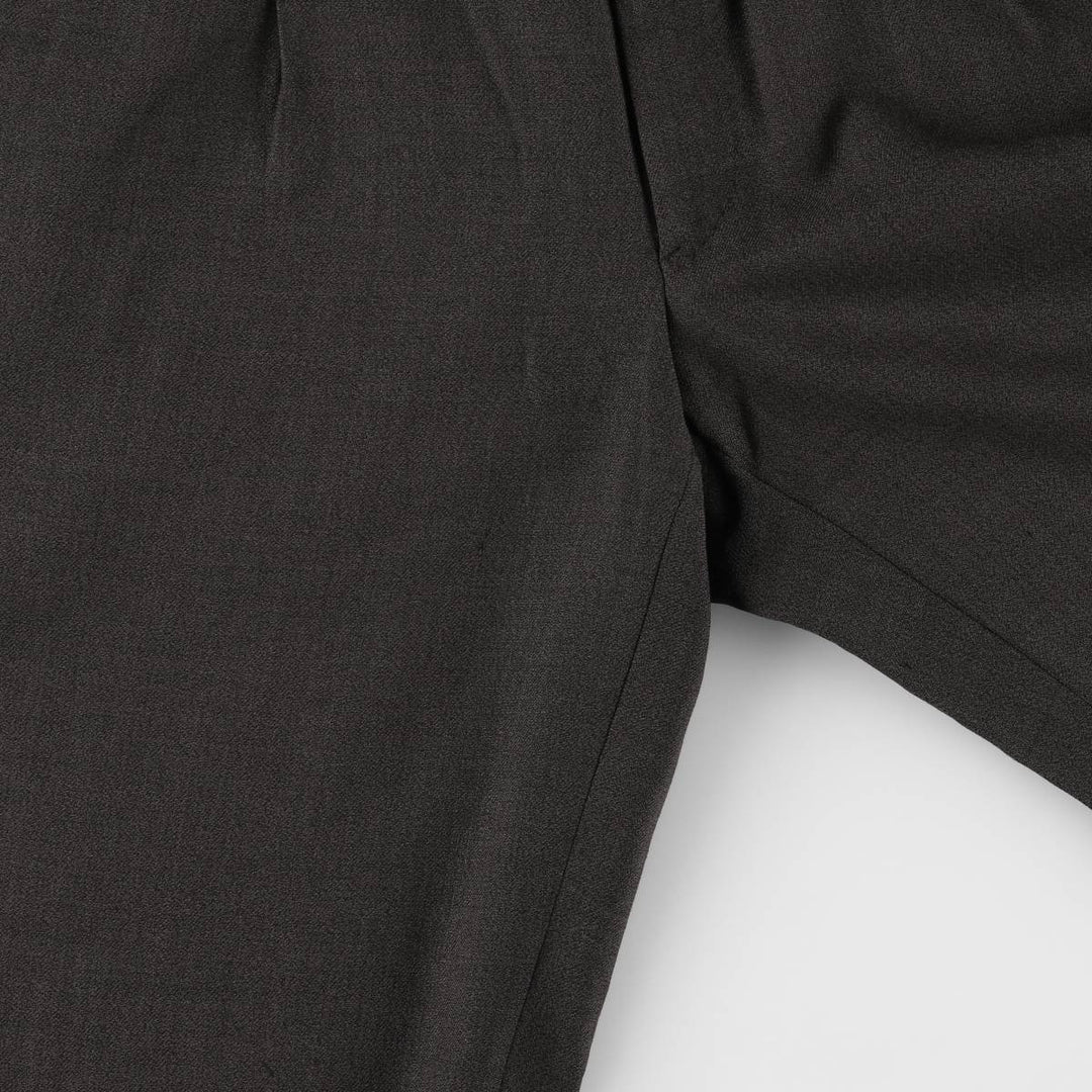 Two-pleat slacks pants for men, size W36 unclear gray type Vintage Second Hand