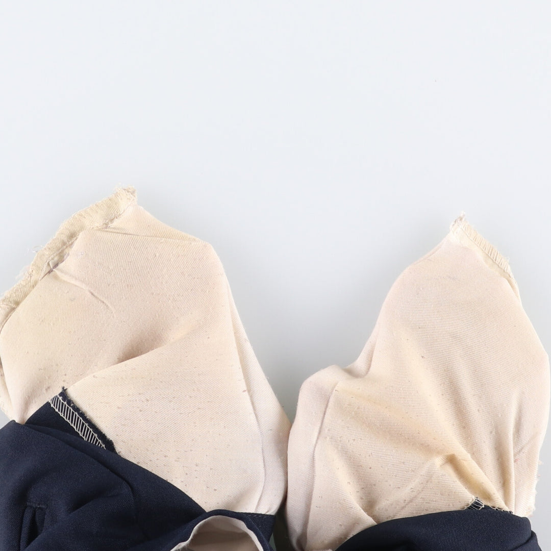 Vintage 80s-90'S Two-pleat Slacks, Made in USA, Men's Size 34 unclear navy blue type Vintage Second Hand