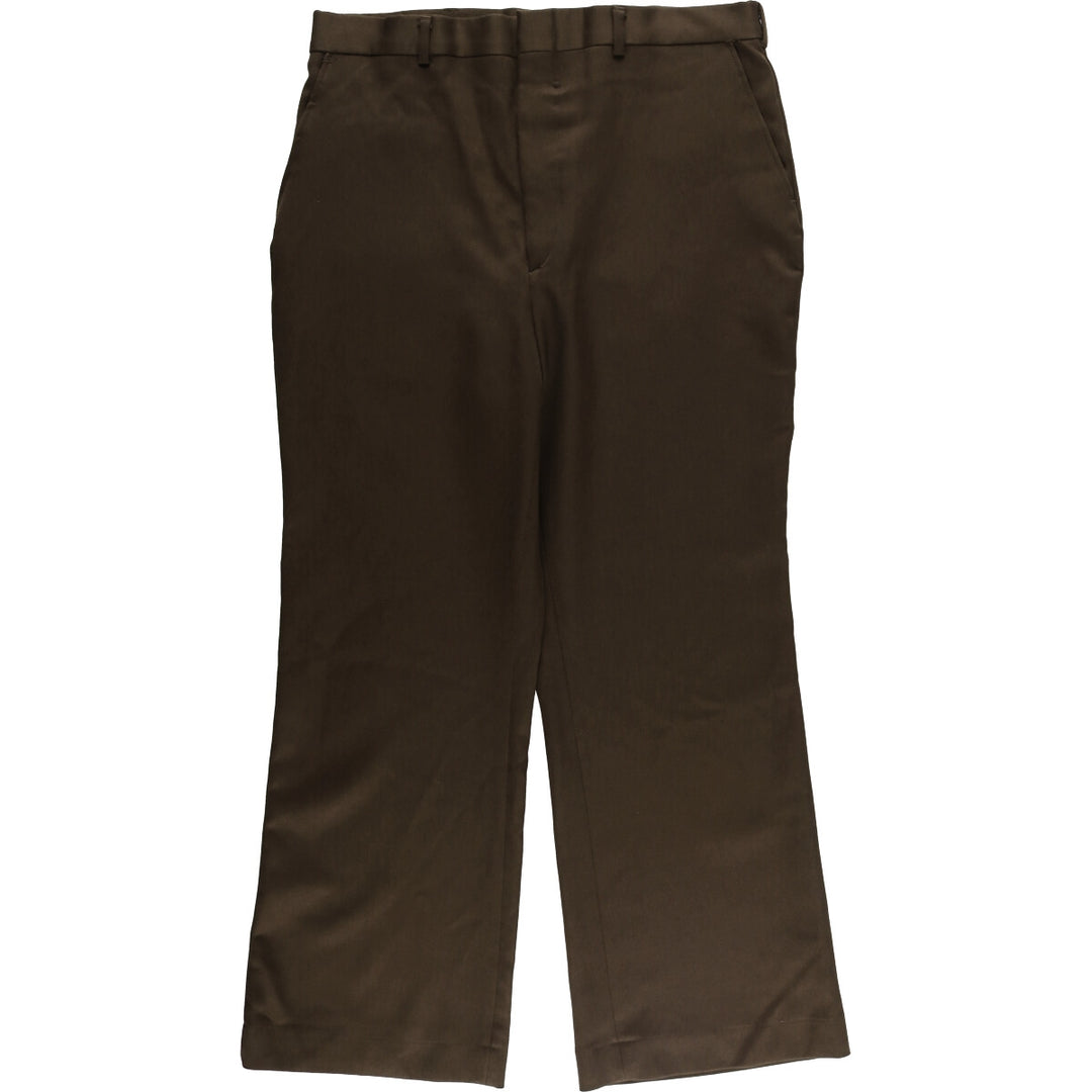 Vintage 1970'S Sears flare pants, men's size W36 unclear brown type Vintage Second Hand