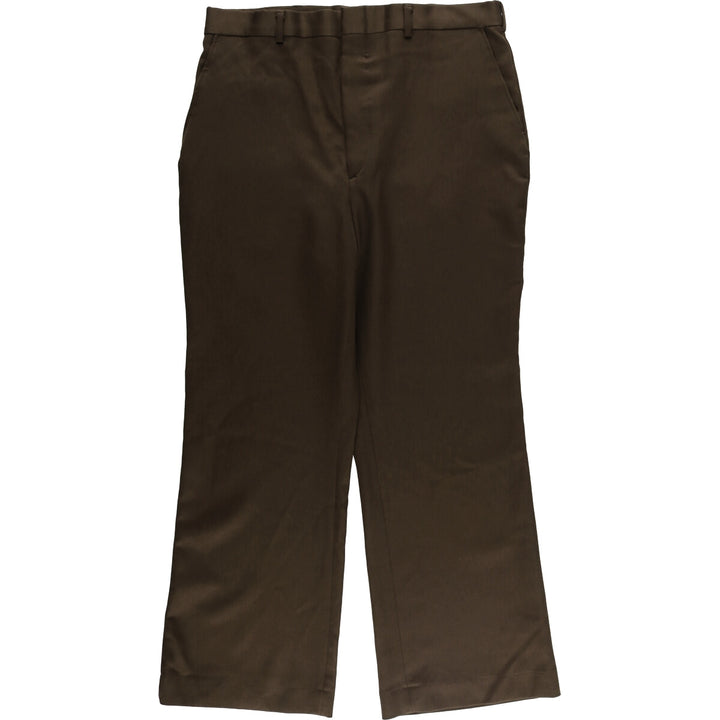 Vintage 1970'S Sears flare pants, men's size W36 unclear brown type Vintage Second Hand