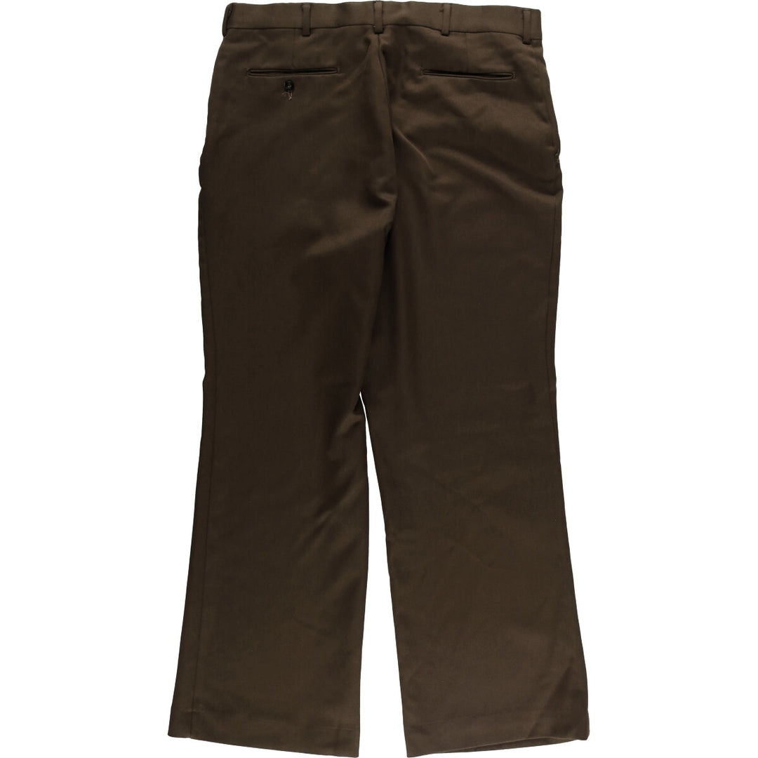 Vintage 1970'S Sears flare pants, men's size W36 unclear brown type Vintage Second Hand