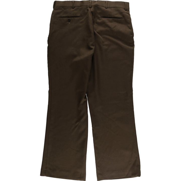 Vintage 1970'S Sears flare pants, men's size W36 unclear brown type Vintage Second Hand
