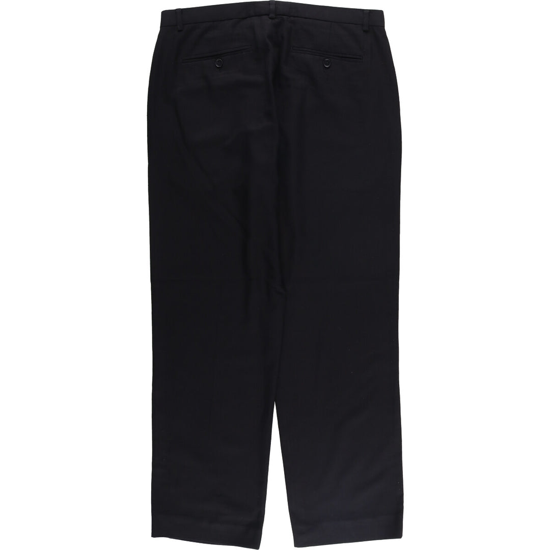 Calvin Klein Slacks Pants for Men, W35 polyester black type Vintage Second Hand
