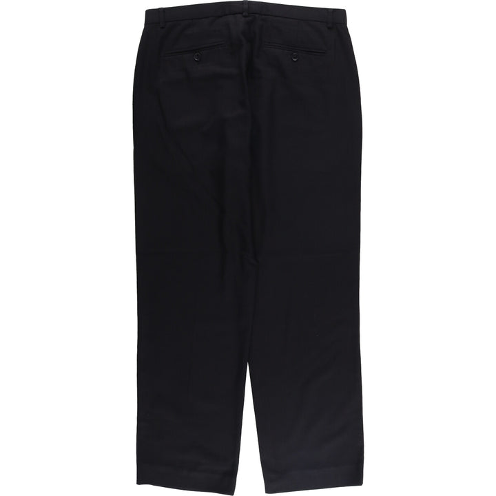 Calvin Klein Slacks Pants for Men, W35 polyester black type Vintage Second Hand