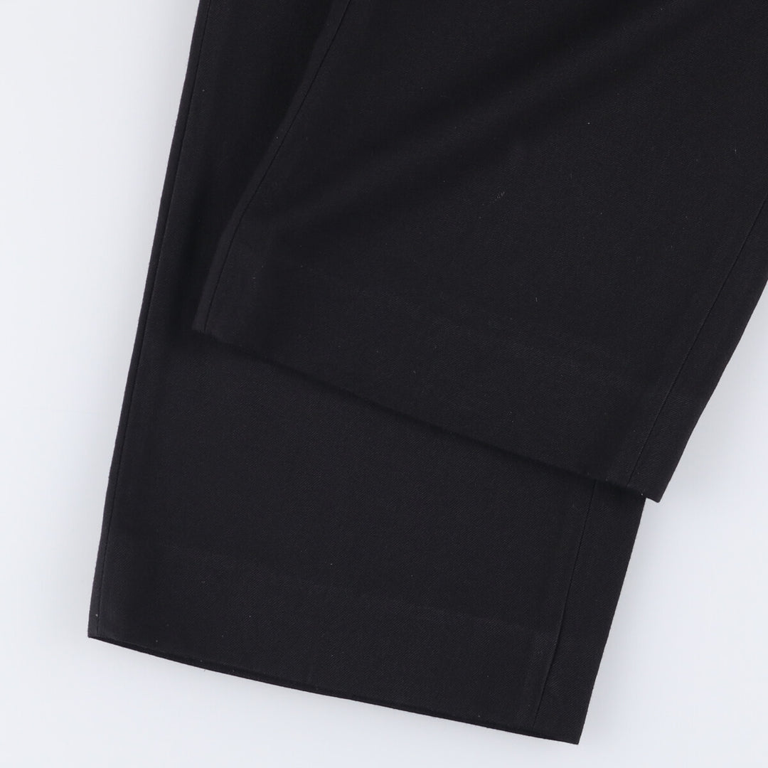 Calvin Klein Slacks Pants for Men, W35 polyester black type Vintage Second Hand